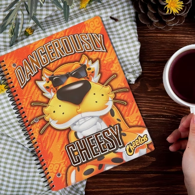 Cheetos Cute One Subject Spiral Notebook College Ruled, 3 Ring Single Subject Spiral for School Fun Cute Notebooks