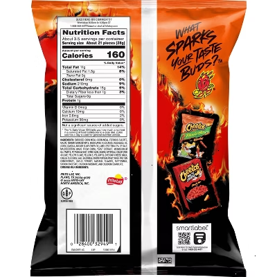 Cheetos Crunchy Flamin' Hot Cheese Flavored Snacks - 2.875oz