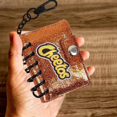 Cheetos Mini Composition Notebook Keychain, Clip on Book Keychain for Backpack, 2" x 2.5" Back to School/Work