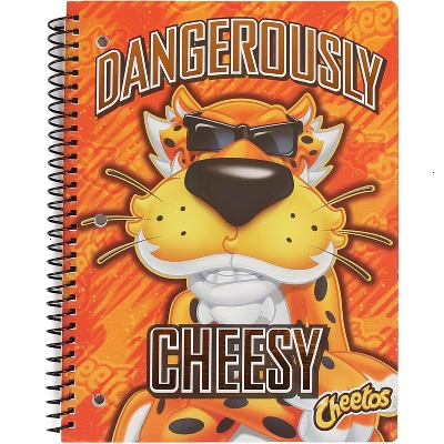 Cheetos Cute One Subject Spiral Notebook College Ruled, 3 Ring Single Subject Spiral for School Fun Cute Notebooks