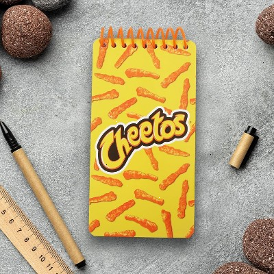Cheetos Cute Spiral Small Notebook Pocket Size Notepad, College Ruled Memo Pads for Home, Office, College and School 6.5"x3.5"