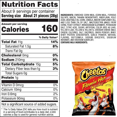 Cheetos Crunchy Flamin Hot - 8.5oz