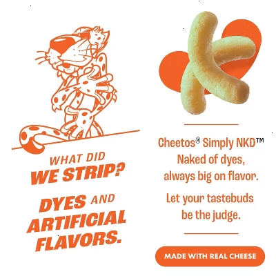 Cheetos Simply NKD No Artificial Flavors Puffs Chips - 8oz