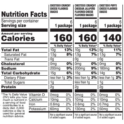 Cheetos Variety Pack Chips - 17.25oz/18ct