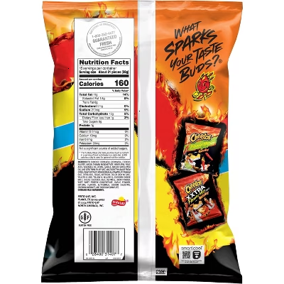 Cheetos Crunch Flamin' Hot Crunchy Flavored Party Size Snacks - 15oz