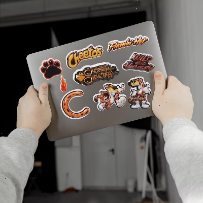 Cheetos Fun Stickers for Kids Classroom, Cute Puffy Stickers for Girls, Boys and Teens, Cool Decal Stickers, Party Favors