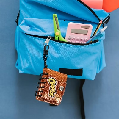 Cheetos Mini Composition Notebook Keychain, Clip on Book Keychain for Backpack, 2" x 2.5" Back to School/Work