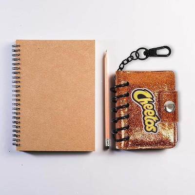 Cheetos Mini Composition Notebook Keychain, Clip on Book Keychain for Backpack, 2" x 2.5" Back to School/Work