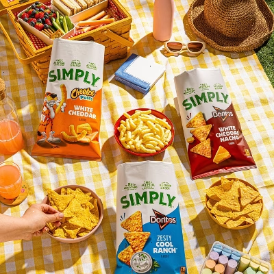 Cheetos Simply White Cheddar Puffs Snacks - 6oz