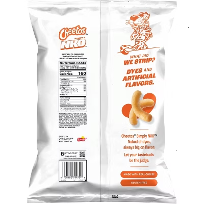 Cheetos Simply NKD No Artificial Flavors Puffs Chips - 8oz