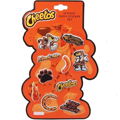 Cheetos Fun Stickers for Kids Classroom, Cute Puffy Stickers for Girls, Boys and Teens, Cool Decal Stickers, Party Favors