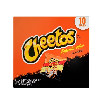 Cheetos Snack Pack Flamin' Hot Cheese Flavored Snacks Multipack- 10ct/10oz